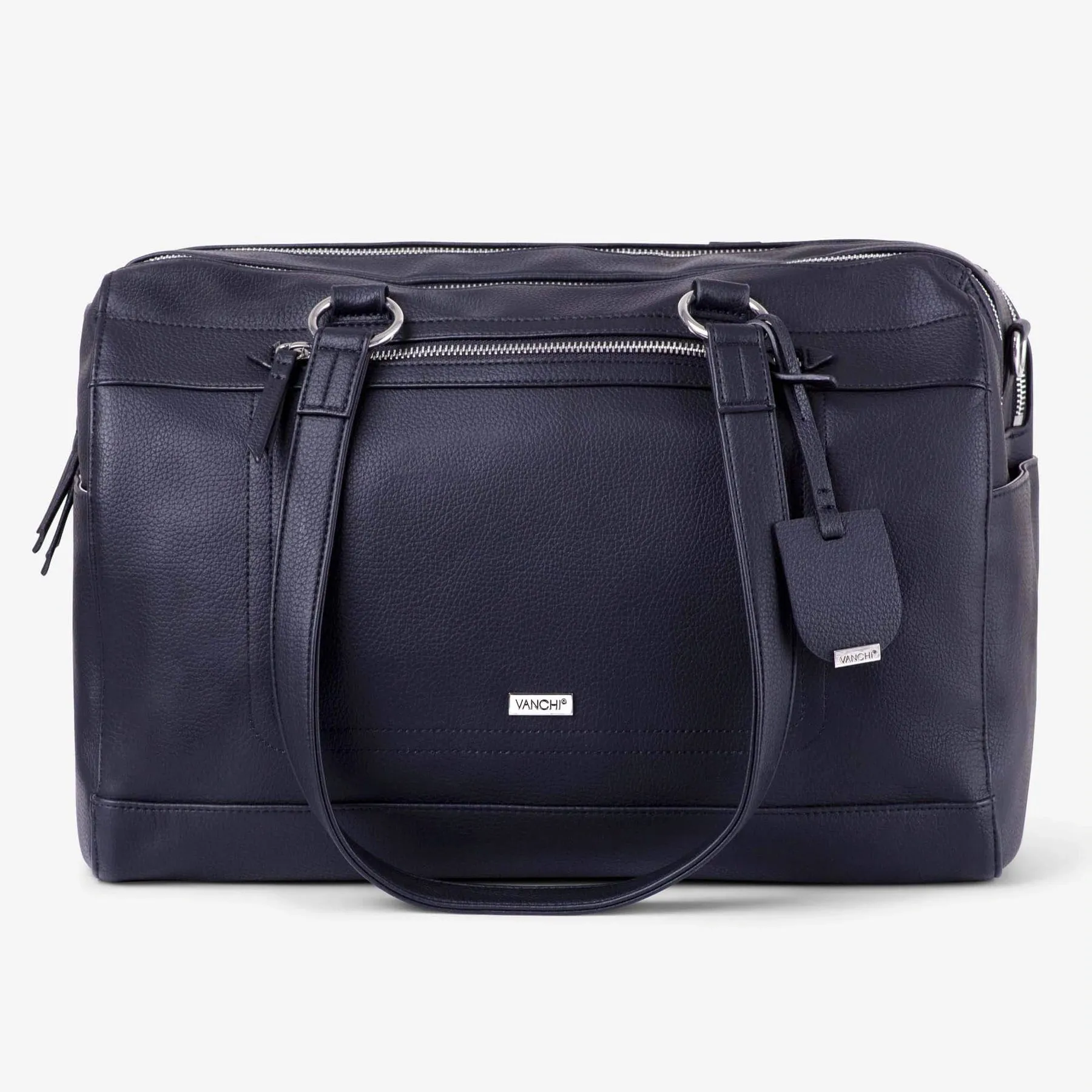 VANCHI Steffi 2-Zip Carryall - Black