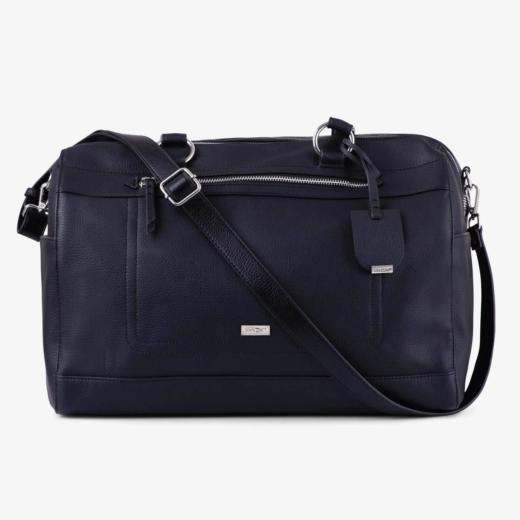 VANCHI Steffi 2-Zip Carryall - Black