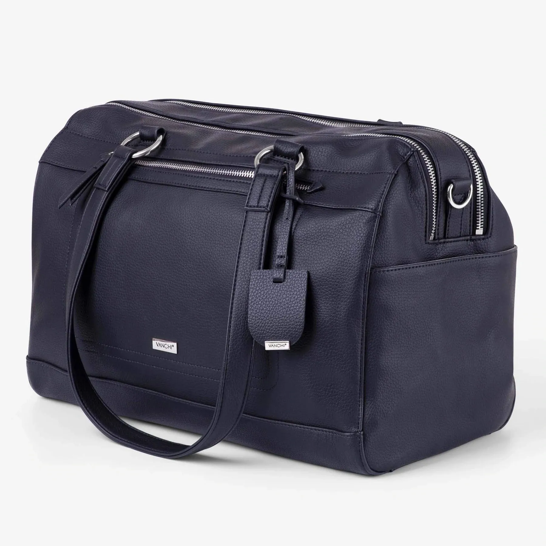 VANCHI Steffi 2-Zip Carryall - Black