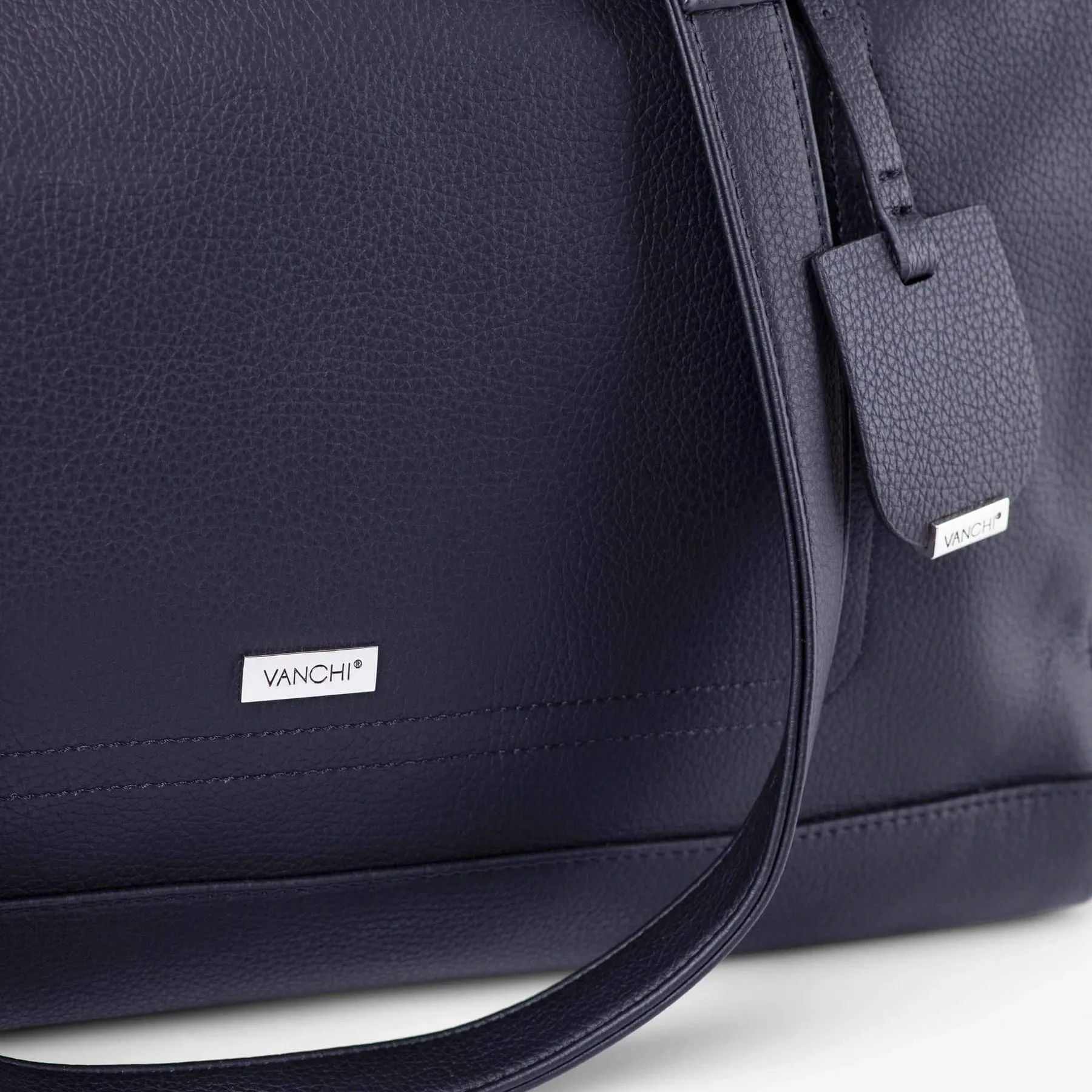 VANCHI Steffi 2-Zip Carryall - Black