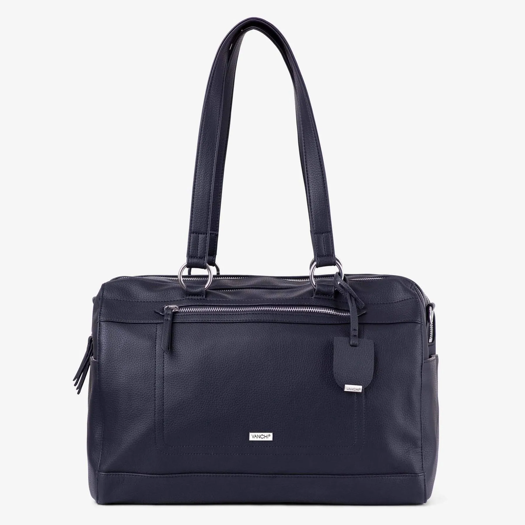 VANCHI Steffi 2-Zip Carryall - Black