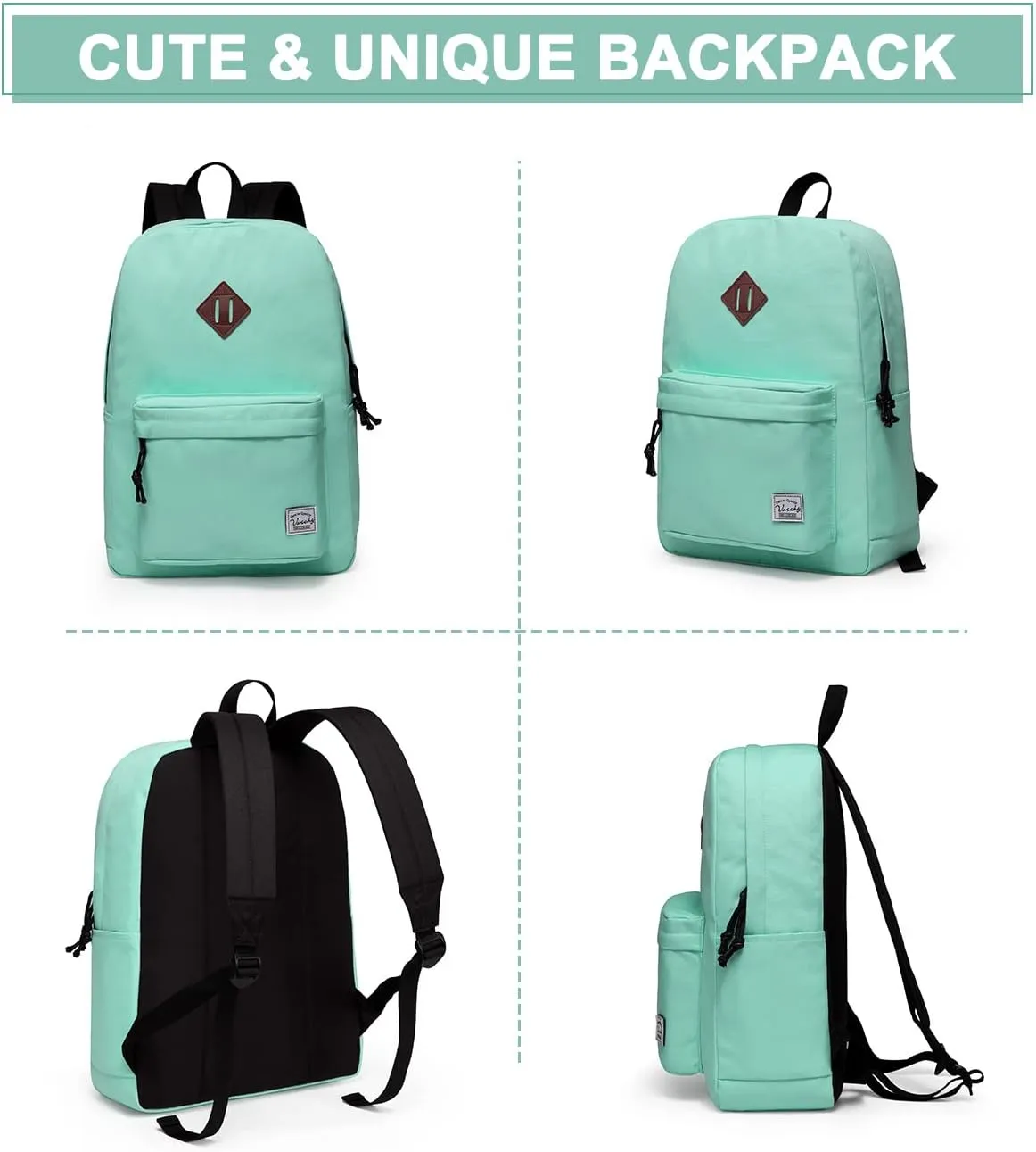 VASCHY Casual, Aqua, M