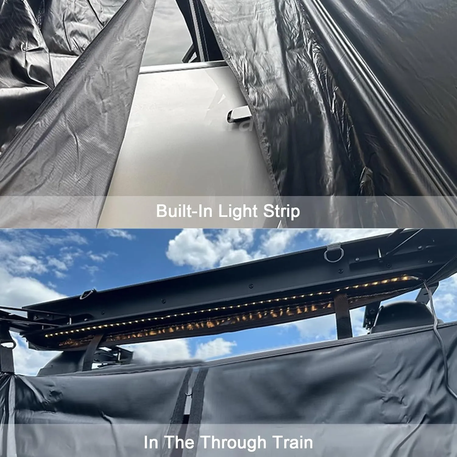 Vehicle Side Shower Room with Roof,Privacy Shelters Toilet Bathroom Outdoor Changing Room,Portable Car Side Shower Tent for Outdoor Camping