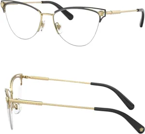 Versace VE1280 MEDUSA CAT EYE Shape Eyeglasses Frame with eSHADES Luxury Eyewear kit Bundle