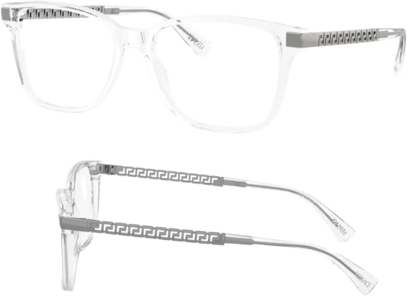 Versace VE3340U Greca Eyeglasses Frame with eSHADES Luxury Eyewear kit Bundle