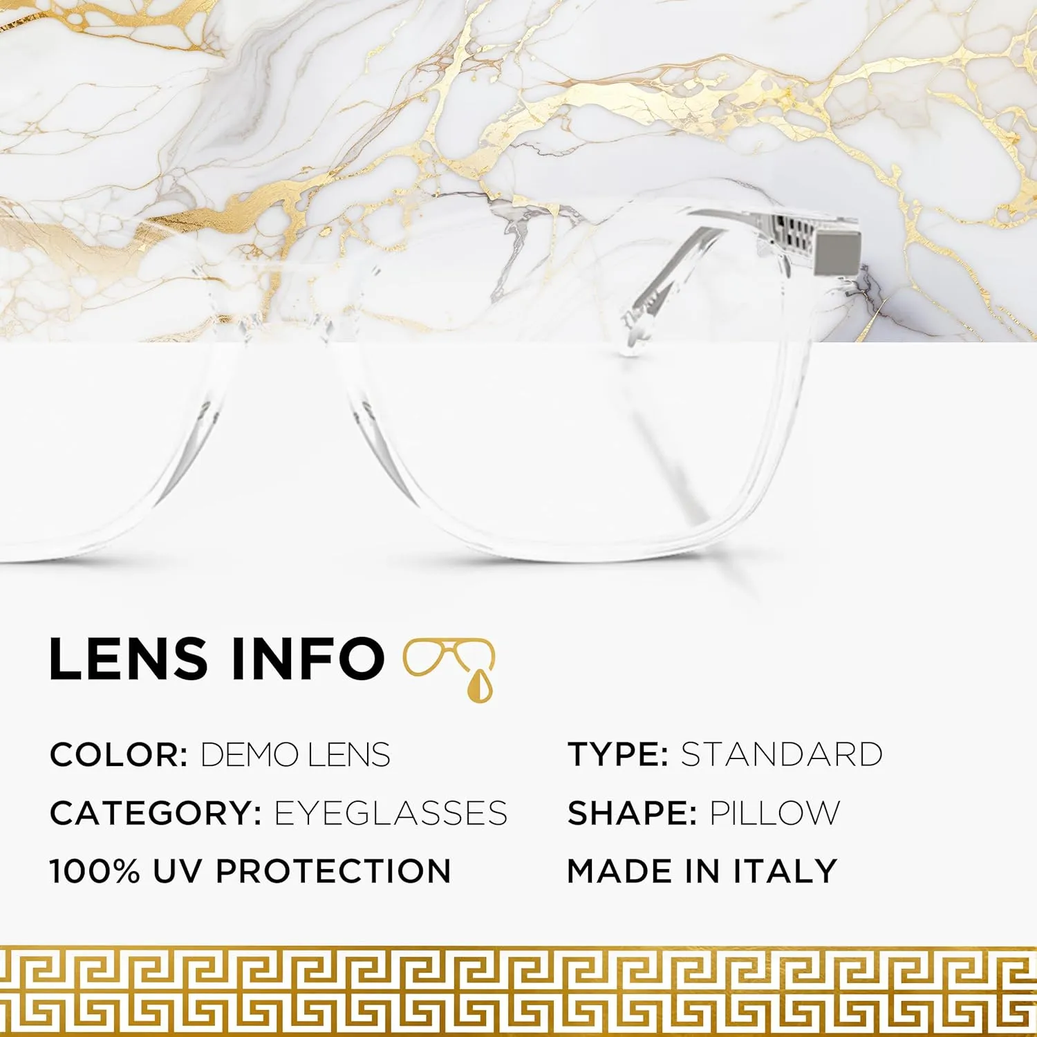 Versace VE3340U Greca Eyeglasses Frame with eSHADES Luxury Eyewear kit Bundle