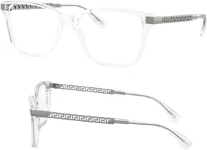 Versace VE3340U Greca Eyeglasses Frame with eSHADES Luxury Eyewear kit Bundle