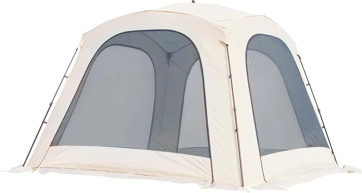 Vidalido 10x10' Pop up Canopy Tent with Screen Wall, Large Outdoor Camping Tent Sun Shelter, Portable Instant Screen House Beach Tent with Sand Bags for Camping Garden Patio Backyard