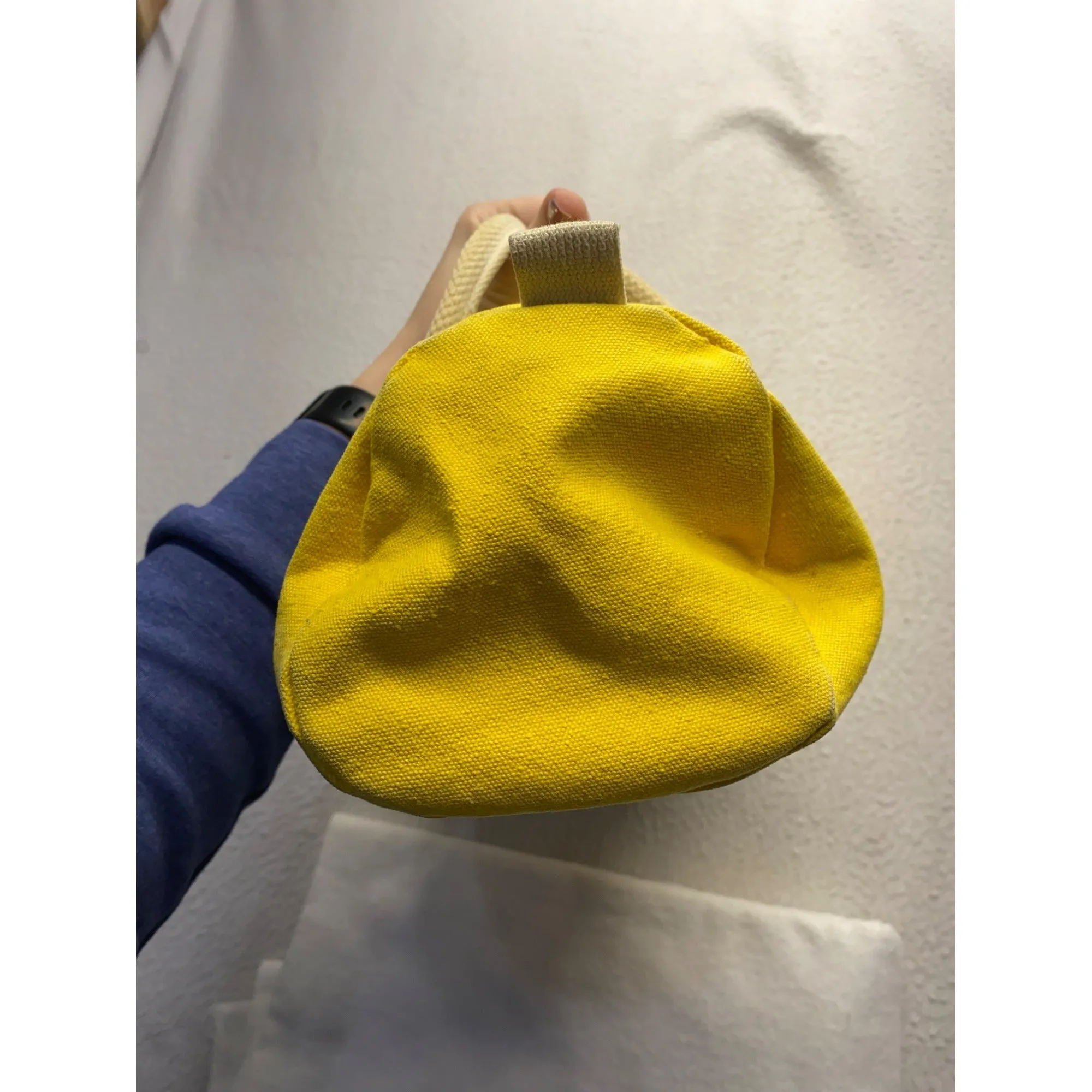 Vintage Yellow Port Canvas Amenities bag #5960