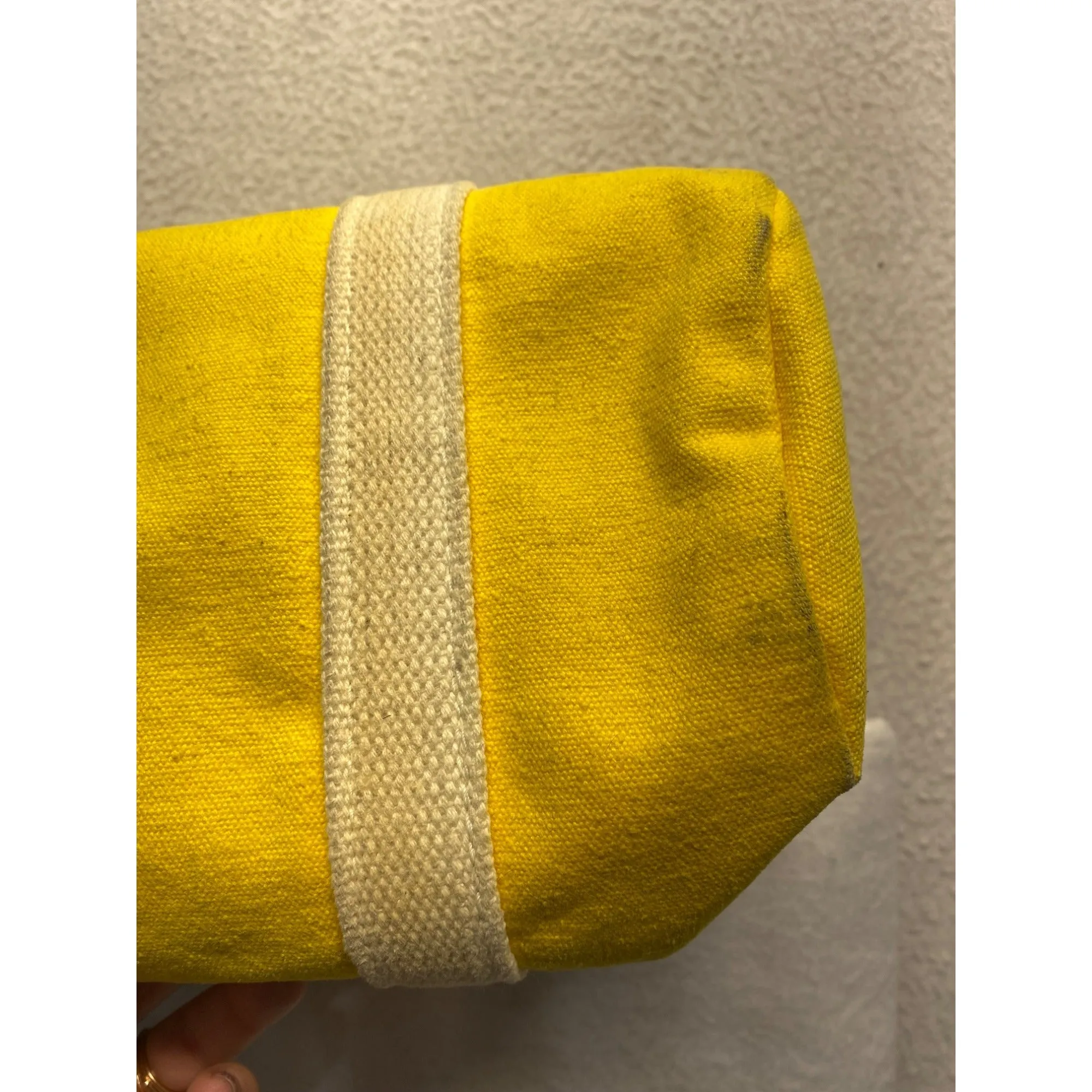 Vintage Yellow Port Canvas Amenities bag #5960