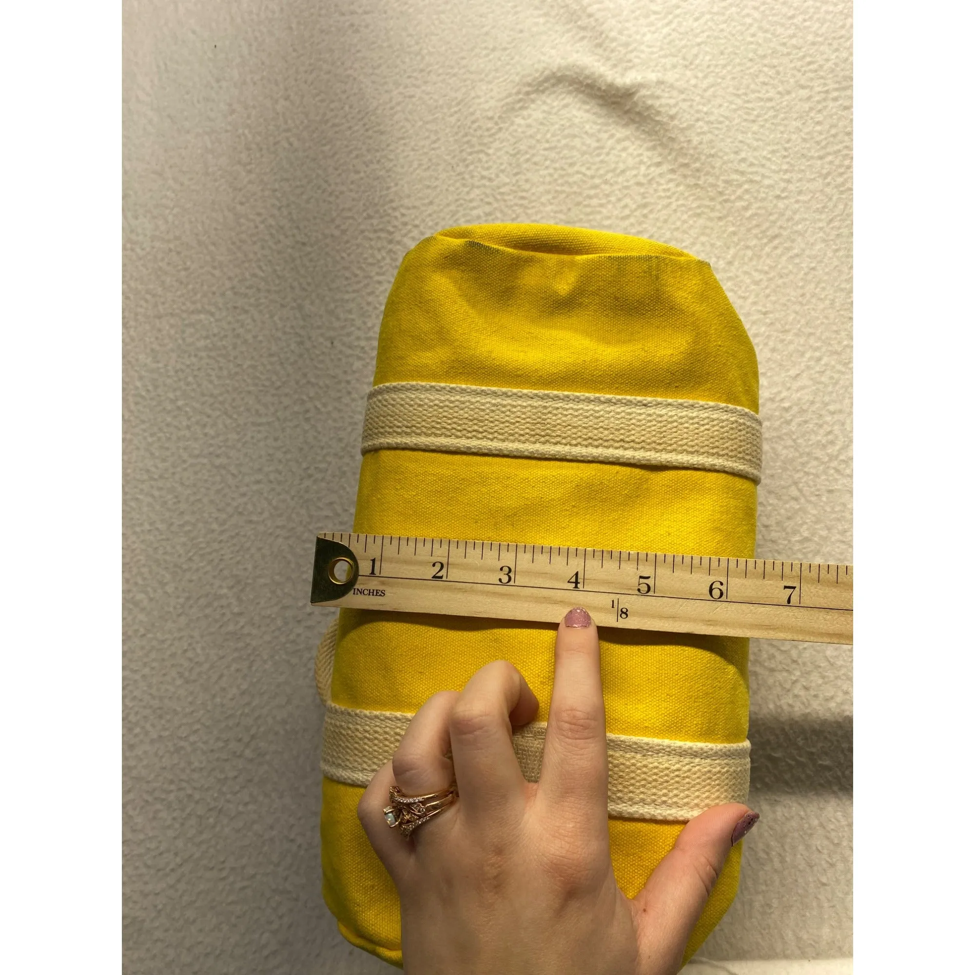 Vintage Yellow Port Canvas Amenities bag #5960