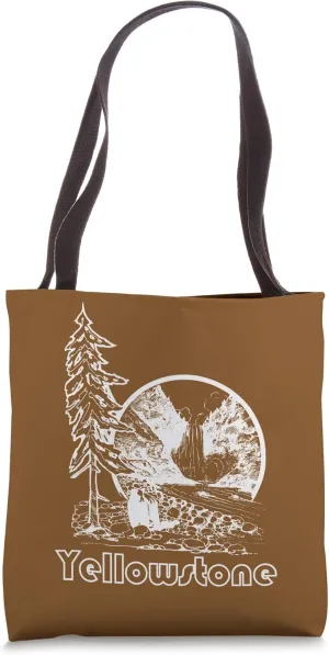 Vintage Yellowstone National Park Travel Tote Bag