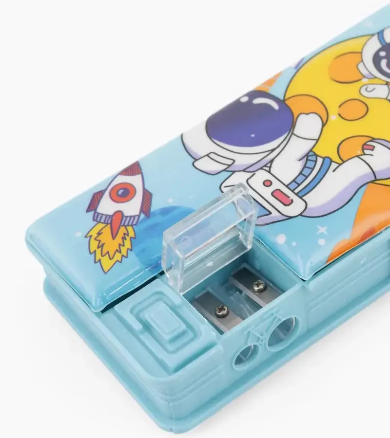 Vivin Astronaut Theme Art Pencil Case With Inbuilt Calculator