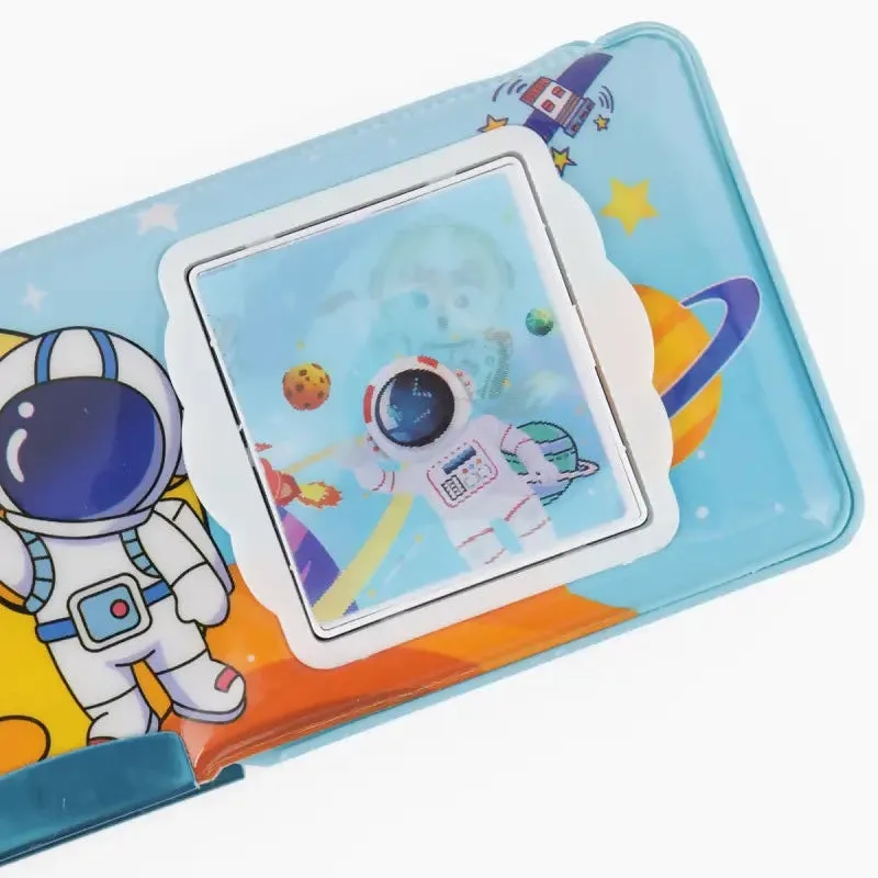 Vivin Astronaut Theme Art Pencil Case With Inbuilt Calculator