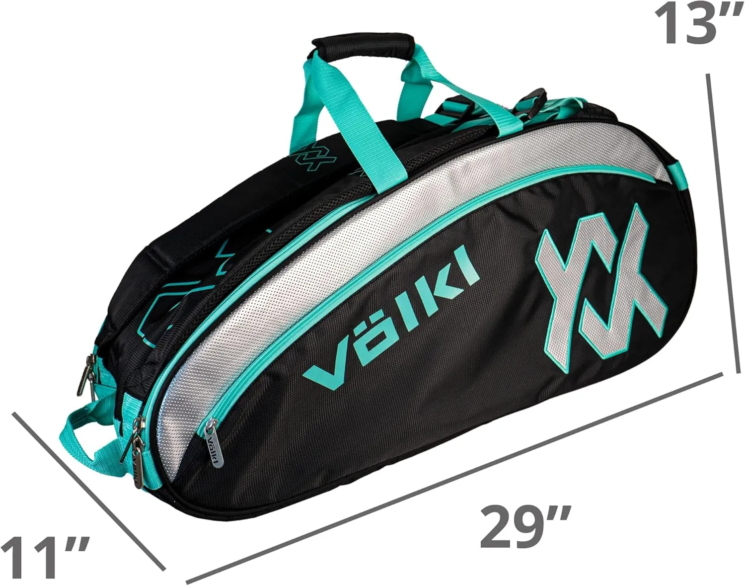 Volkl Tennis Combi Bag | Holds 6-9 Racquets | Shoe Pocket | Zippered Valuables Pocket | 32” L x 13” H x 11” W