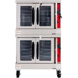 Vulcan VC44GD Double Deck Gas Convection Oven, Silver
