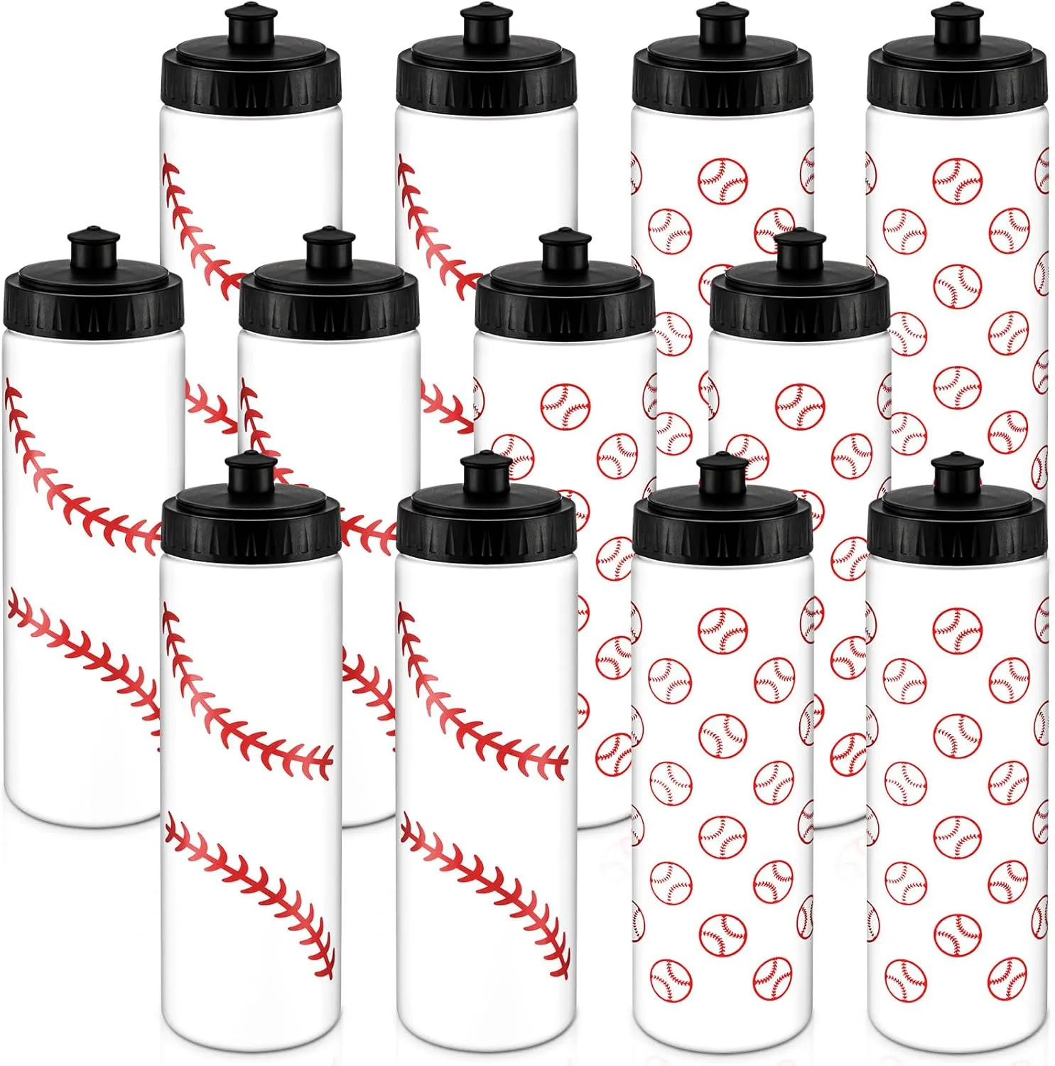 Water Bottle Bulk 20 oz Sports Ball Cup Accessories Reusable Sports Squeeze Water Bottle for Party Favor Players Lovers Team Gifts Gym for Most Bike Cage
