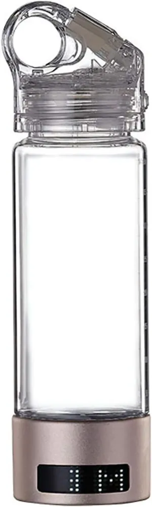 Water Purifiers, Hydrogen Water Ionizer Bottles Hydrogen Rich Generator with LED Screen Shows Ionizer Mode 3Mins and 6Mins Water Ionizer Bottle Alkaline Energy Flask 400Ml