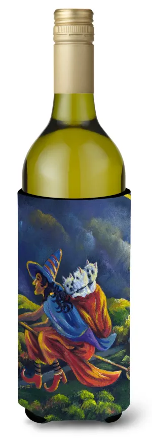 Westie Halloween Witch Wine Bottle Hugger PPP3139LITERK