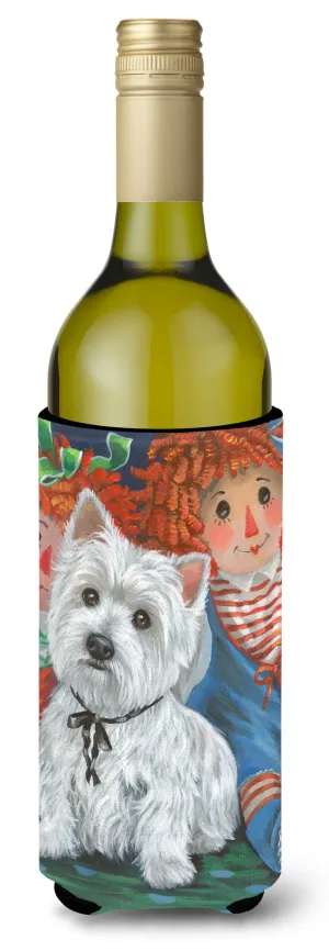 Westie Ragdoll Wine Bottle Hugger PPP3226LITERK