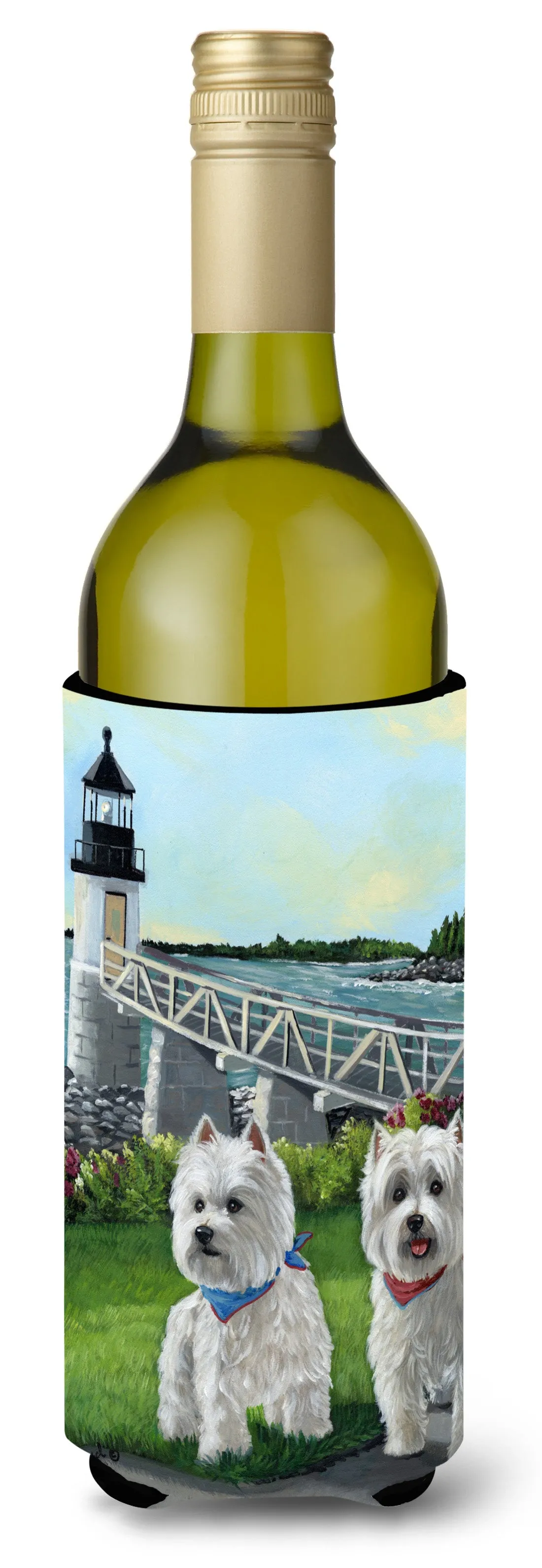 Westie Schooner & Annie Wine Bottle Hugger PPP3230LITERK