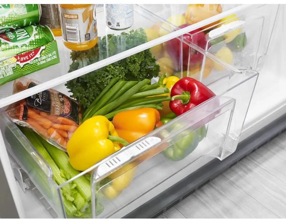 Whirlpool 20.5 cu. ft. Top Freezer Refrigerator In Monochromatic Stainless Steel
