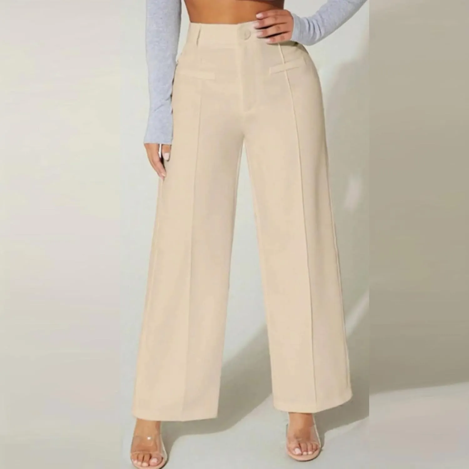 Wide Leg Dress Pants for Women High Waist Formal Pants Suits for Women Evening Weddings Elegant Straight Leg Pants