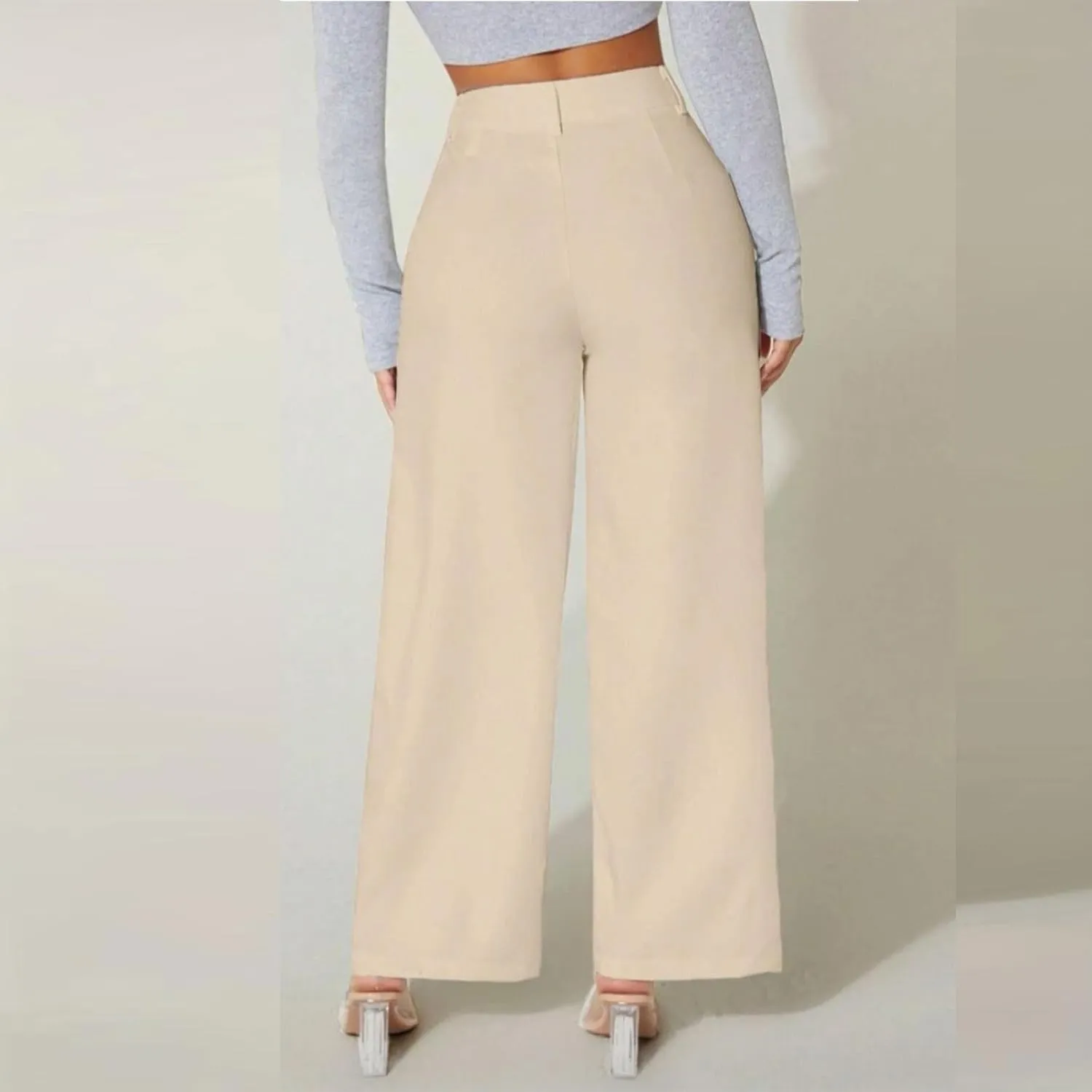 Wide Leg Dress Pants for Women High Waist Formal Pants Suits for Women Evening Weddings Elegant Straight Leg Pants