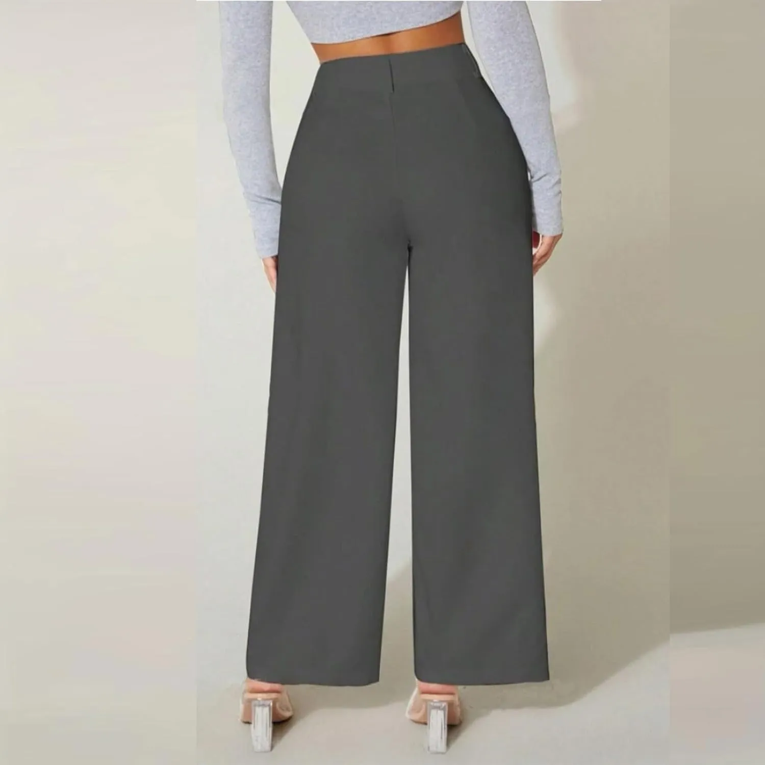 Wide Leg Dress Pants for Women High Waist Formal Pants Suits for Women Evening Weddings Elegant Straight Leg Pants