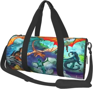 Wings Of Fire Sports Duffle Bag For Travel Heavy Duty Wings Of Fires Gym Bag, Wings Dragon Tactical Gear Bags For Tactical Equipment, Or As Carry On Travel Duffel Bags
