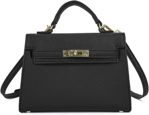 Women's Advanced Sense of Foreign Style Handbag One-shoulder Diagonal Bag Commuter Joker Small Bag(Black)