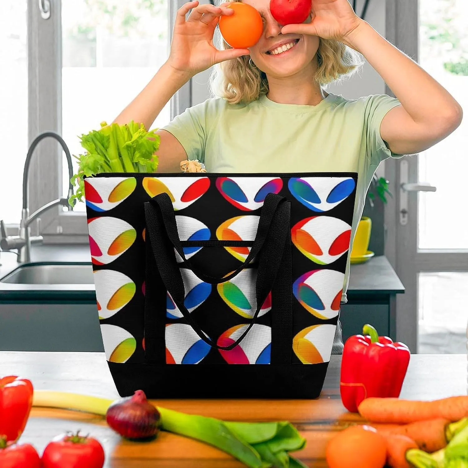Women's Large-Capacity Thermal Tote Bag Stylish Work & Commute Handbag