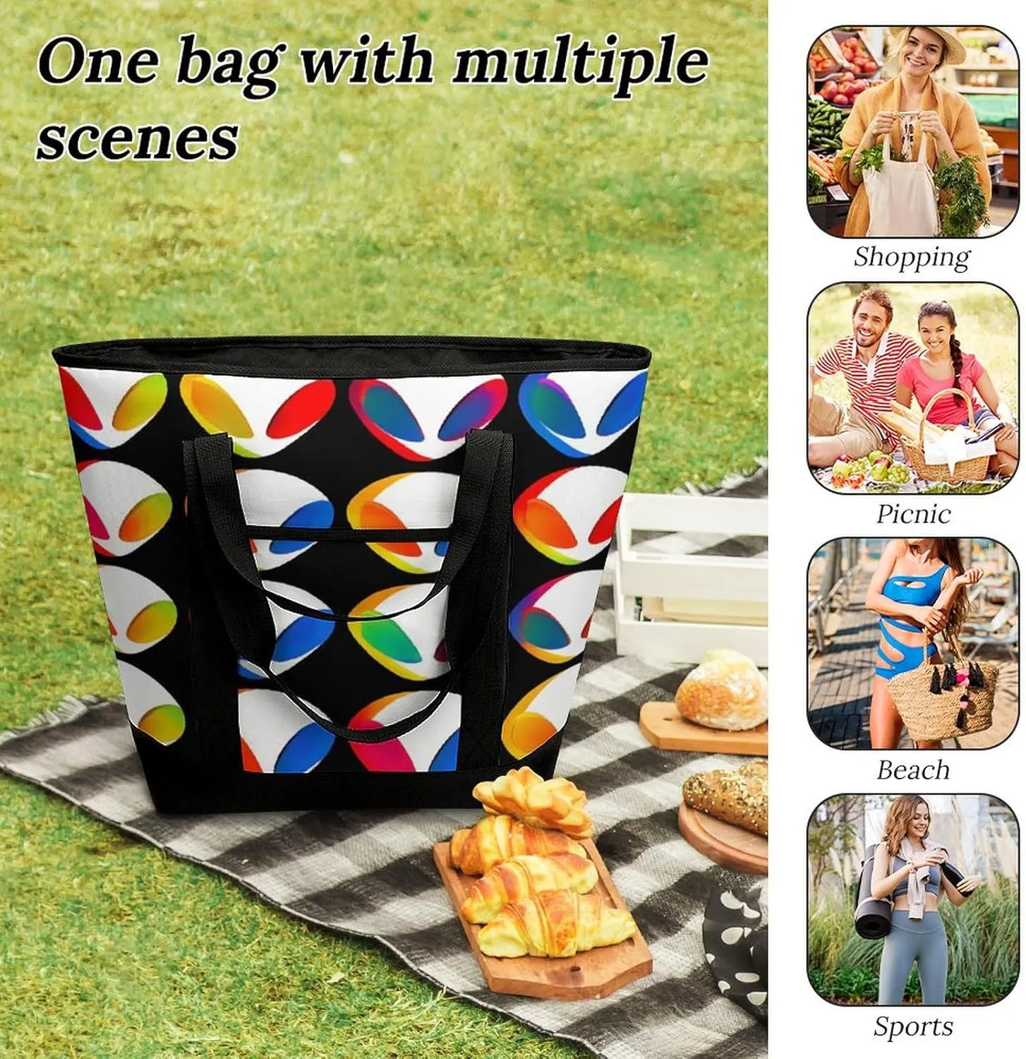 Women's Large-Capacity Thermal Tote Bag Stylish Work & Commute Handbag
