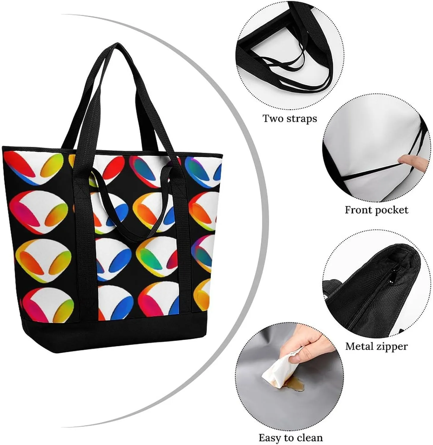 Women's Large-Capacity Thermal Tote Bag Stylish Work & Commute Handbag