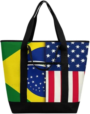 Women's Large-Capacity Thermal Tote Bag Stylish Work & Commute Handbag