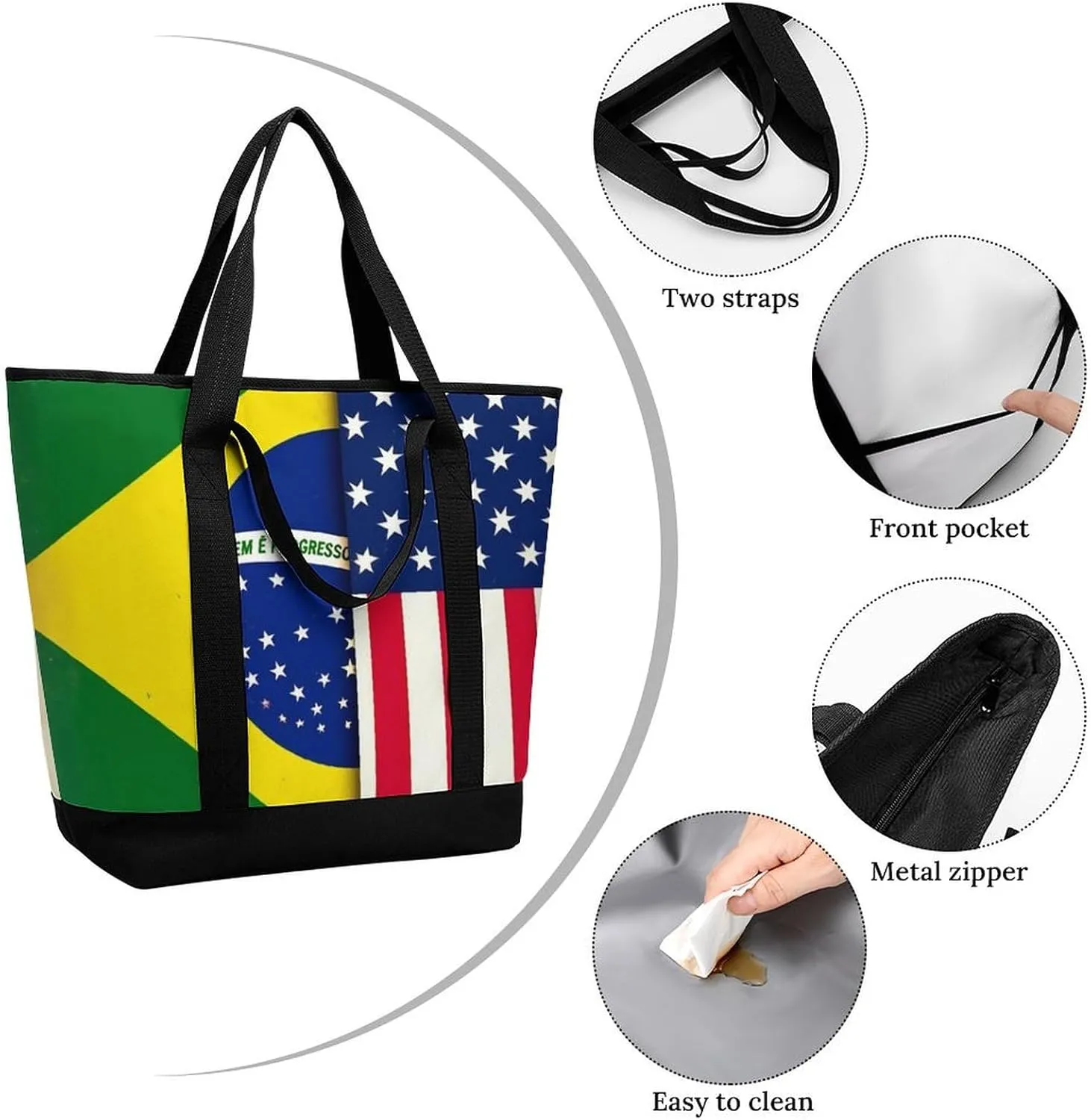 Women's Large-Capacity Thermal Tote Bag Stylish Work & Commute Handbag