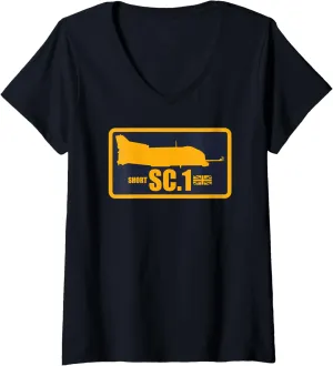 Womens Short SC.1 V-Neck T-Shirt