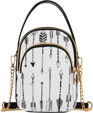 Women's Wave Cross Body Chest Bag, 52 inch Gold Chain Shoulder Handbag Purse