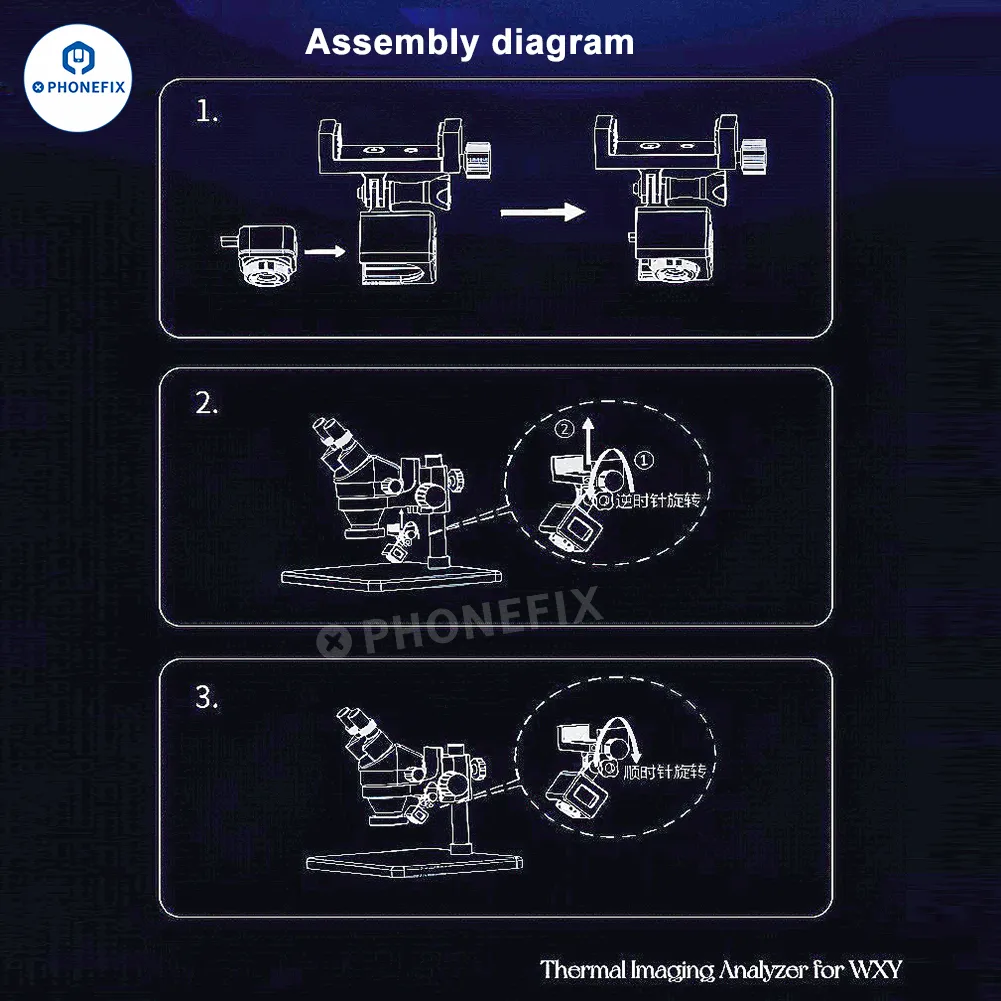 WXY Thermal Imaging Camera 512 x 384 Resolution PCB Fault Analyzer