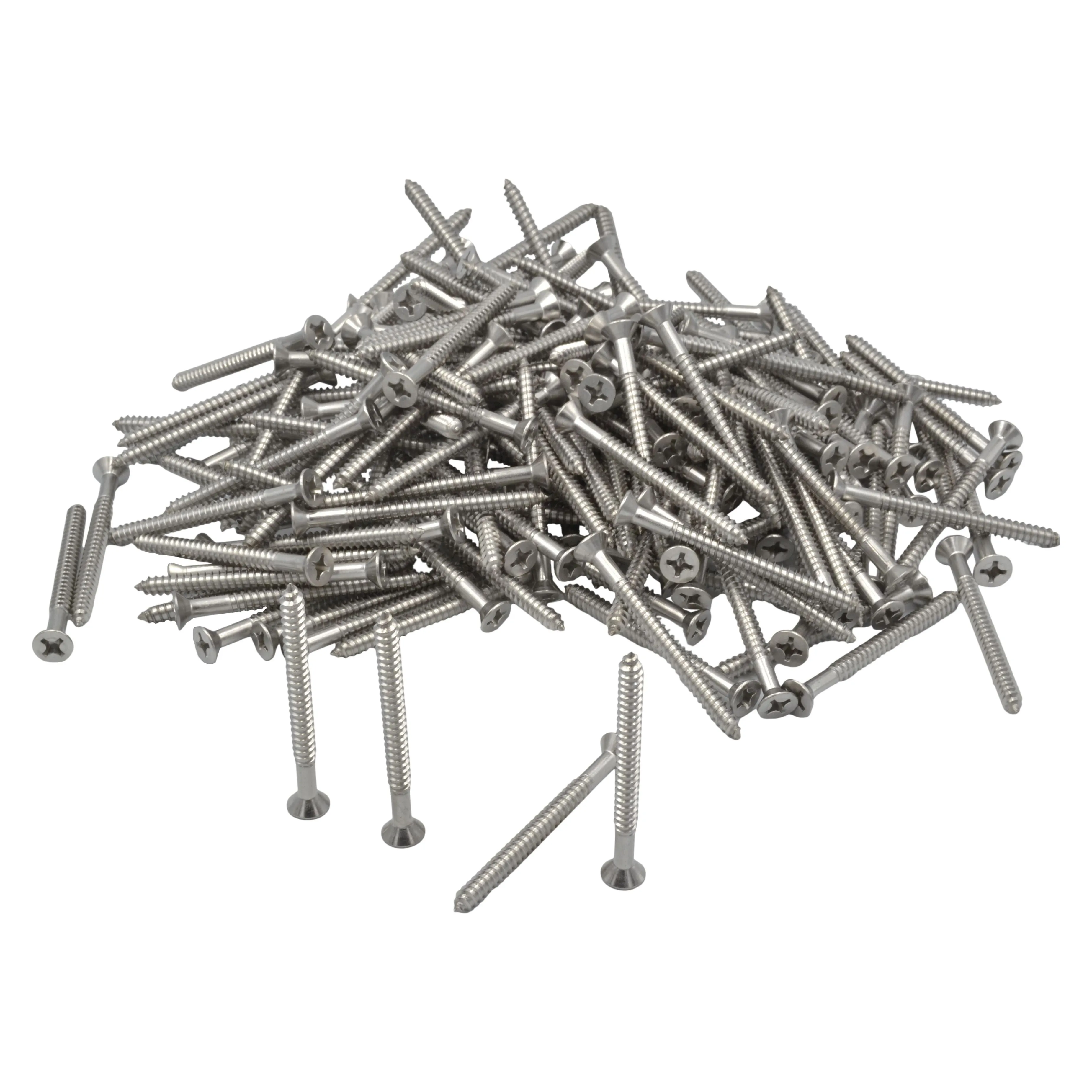 x250 304 Stainless Steel 12G x 63mm Wood Screws Grab Kit