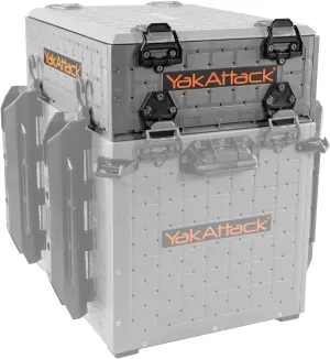 YakAttack ShortStak Upgrade Kit for BlackPak Pro, 13" x 16" - Battleship Grey (BLP-AC-0010-BG) | Kayak Fishing Accessories