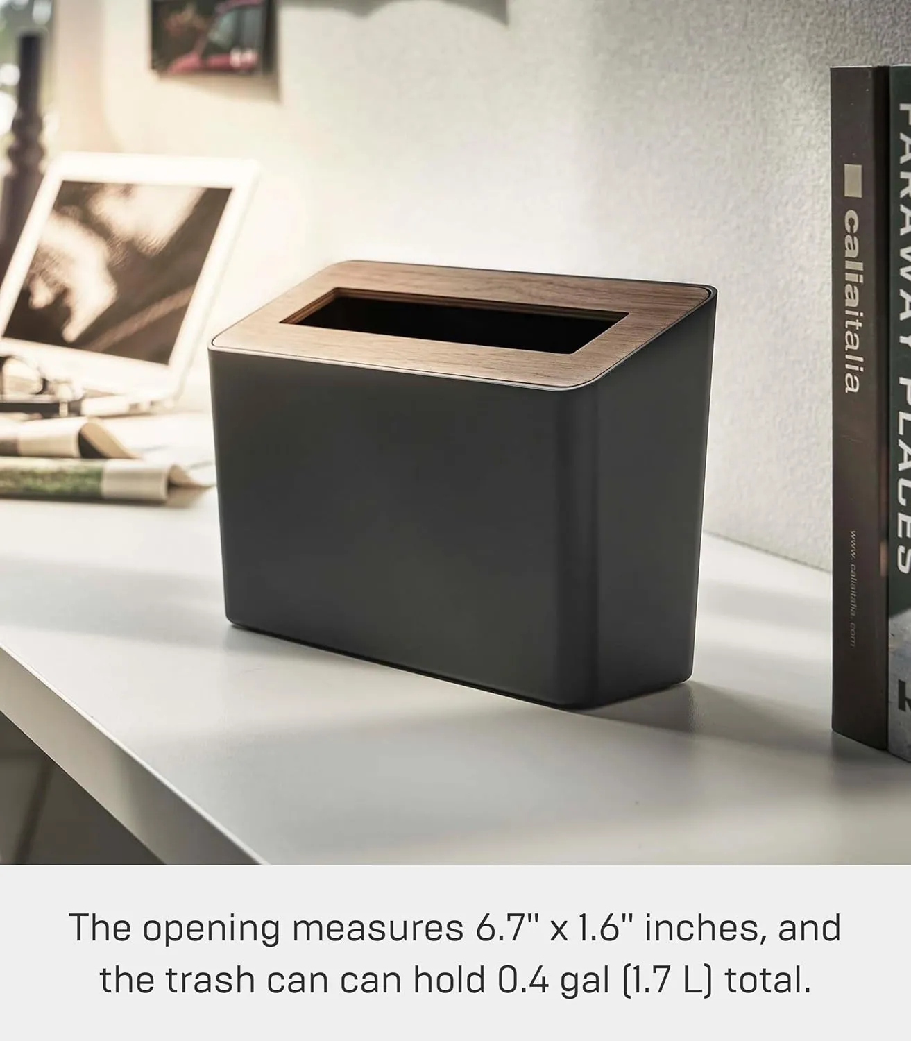 Yamazaki Home Table Top Trash Can - No Assembly Req.