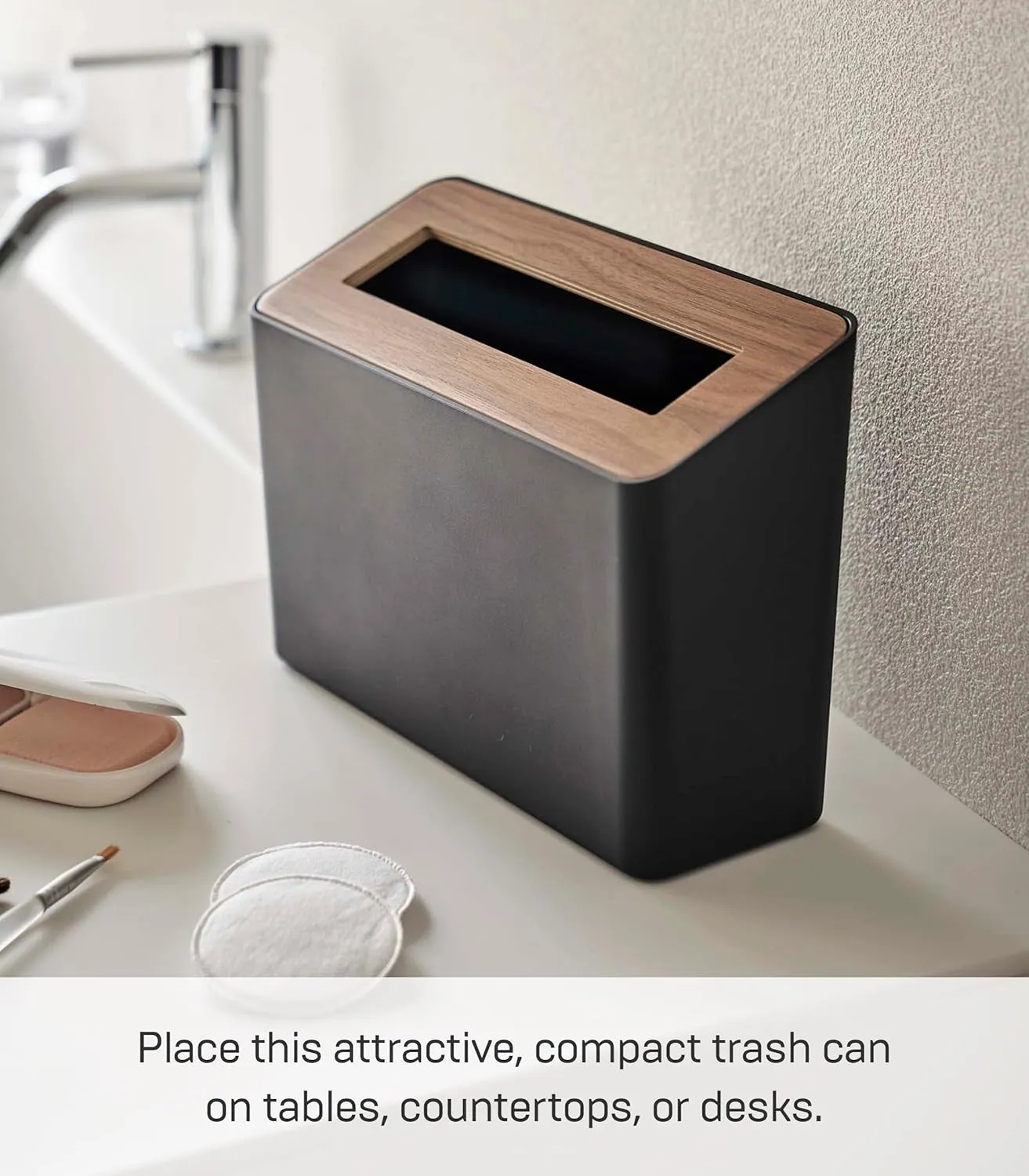 Yamazaki Home Table Top Trash Can - No Assembly Req.