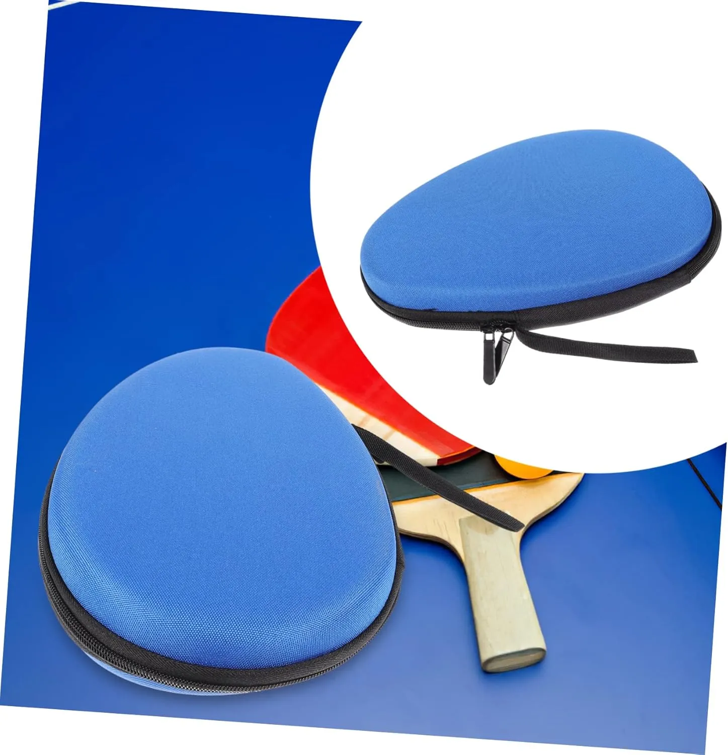 Yardwe 2pcs Table Tennis Racket Storage Bag Anti-shock Case for Bat Compact Practical Organizing Case