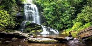 Yeele 20x10ft Waterfall Large Vinyl Photography Backdrop Forest River Nature Landscape Scenery Background Kids Baby Adults Travel Vacation Portrait Shooting Wallpaper Decor Banner Photo Studio Props