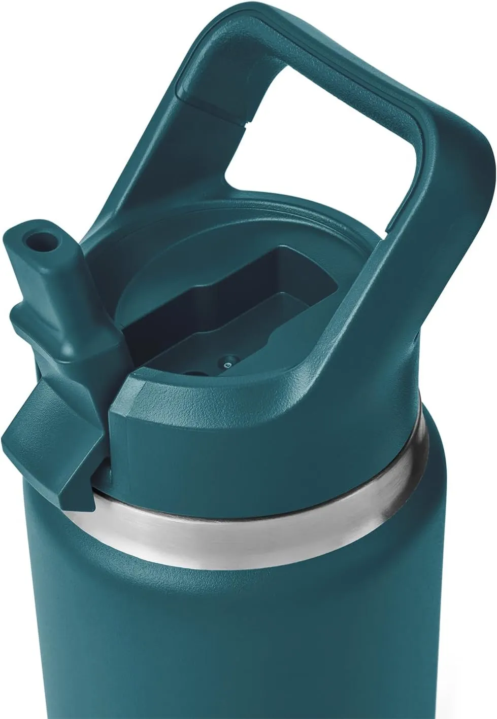 YETI Rambler 26 oz Bottle, Vacuum Insulated, Stainless Steel with Color Matching Straw Cap
