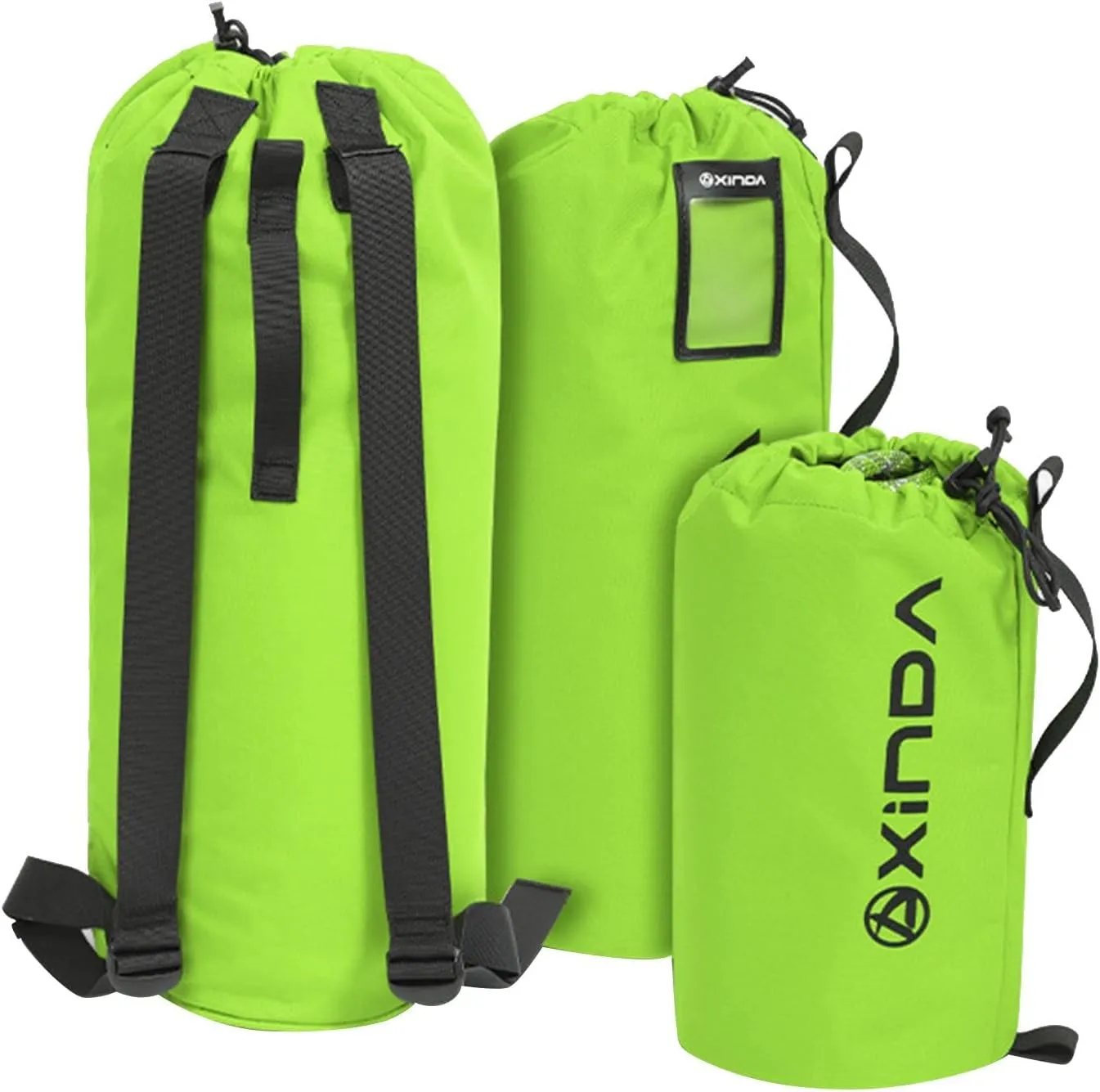 Yiju Rock Climbing Arborist Throw Bag Practical Caving Construction Bucket Mountaineering Rope Storage Drawstring Closure