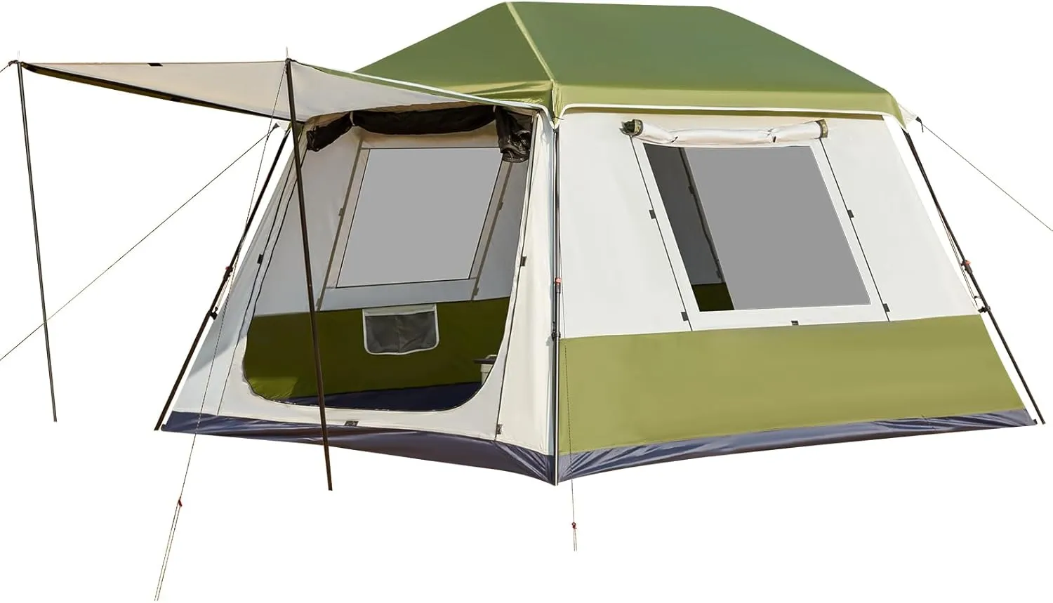 YOLENY Instant Cabin Tent 4/6/8/10 Person, Family Large Camping Tent, 60s Easy Setup with Rainfly & Waterproof Portable with Carry Bag for Family Activities, 4 Season
