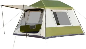 YOLENY Instant Cabin Tent 4/6/8/10 Person, Family Large Camping Tent, 60s Easy Setup with Rainfly & Waterproof Portable with Carry Bag for Family Activities, 4 Season