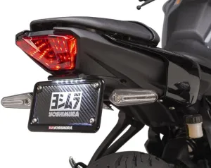 Yoshimura Fender Eliminator Kit - Black Stainless Steel - Motorcycle Rear Left Lower